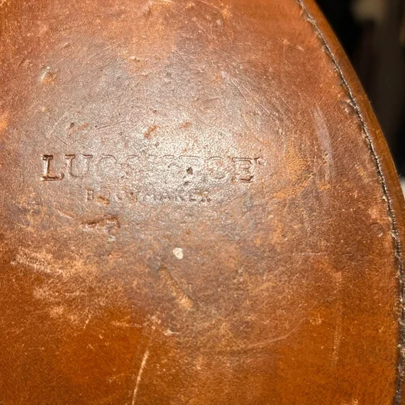 Lucchese sunset roper tan ranch brown leather western boots size 11 2 E - Picture 8 of 11